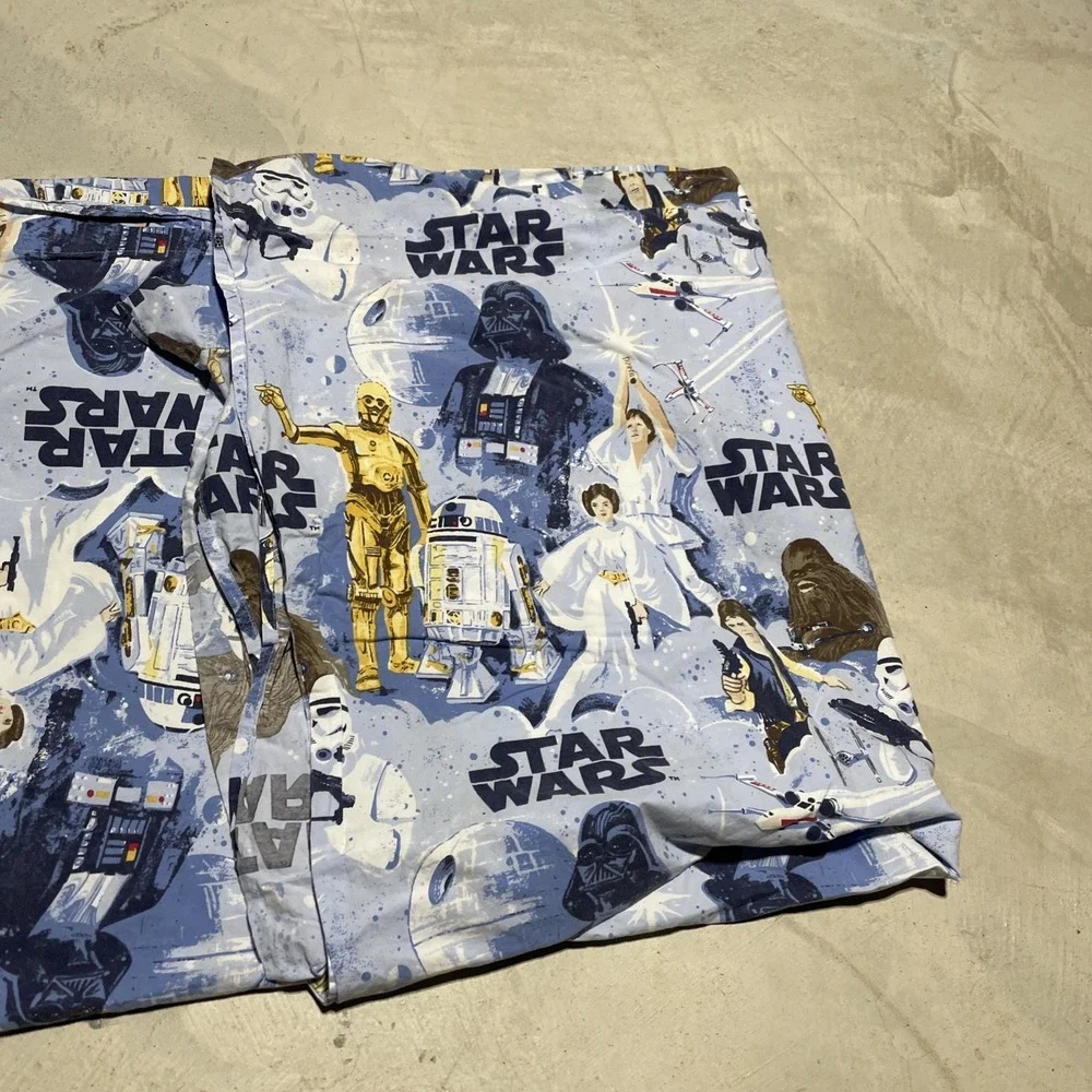 Lot Of 2 POTTERY BARN KIDS Star Wars Twin Size Pillowcase New Hope Space Print